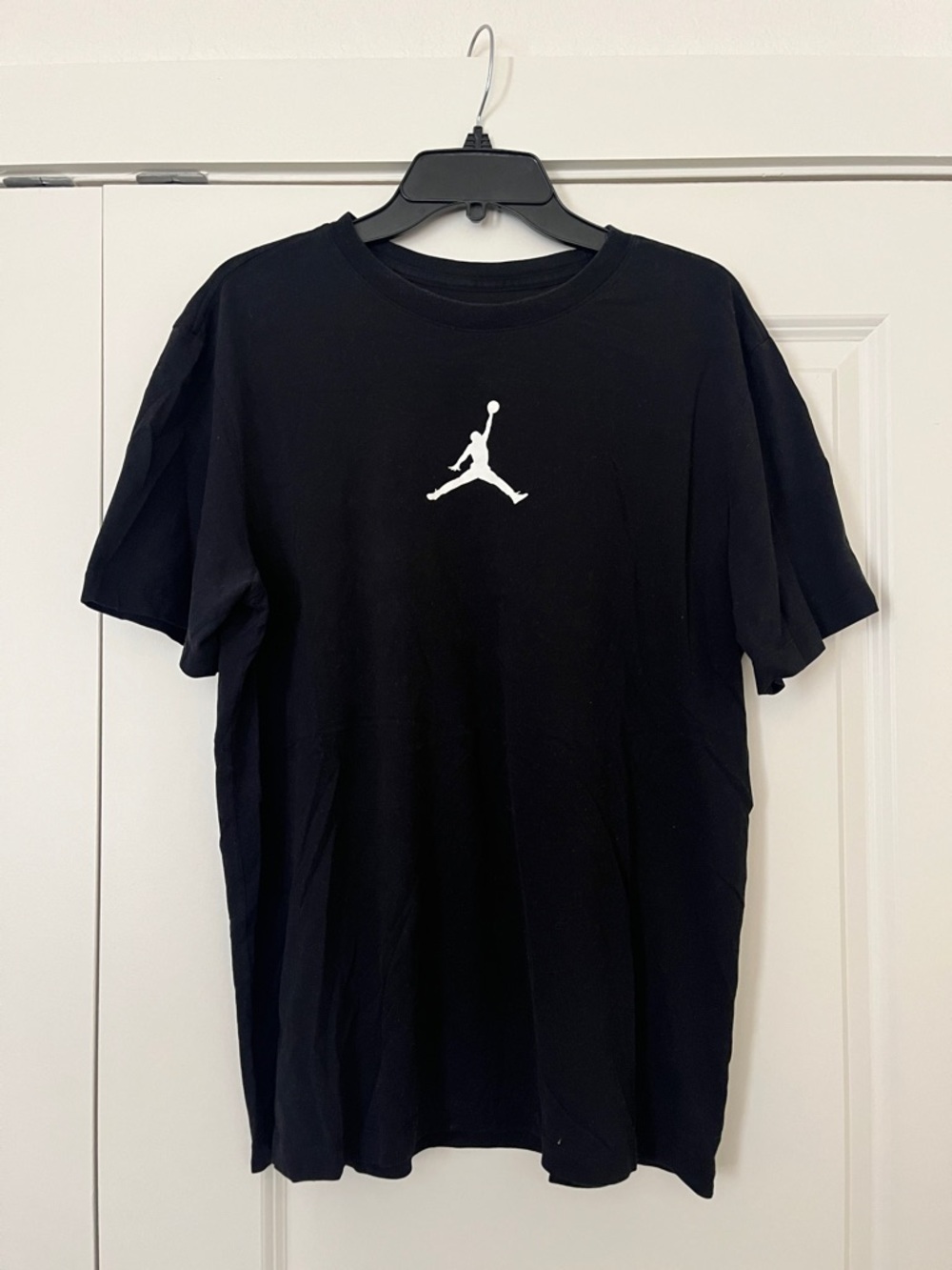 Jordan Black T-Shirt with White Jumpman Logo